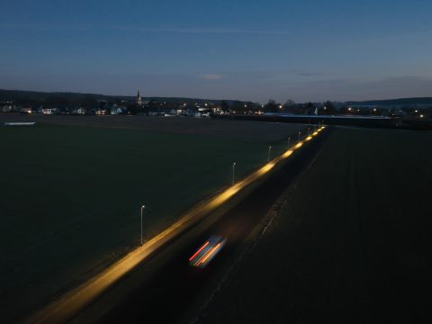 Hilter | innovative Radwegebeleuchtung